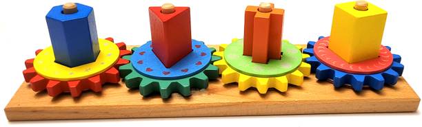 JARAHS Wooden Gear Shape Learn