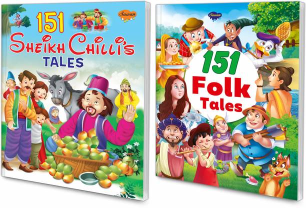 GO WOO Set Of 2 Story Books | 151 Series | Folk Tales & Sheikh Chilli