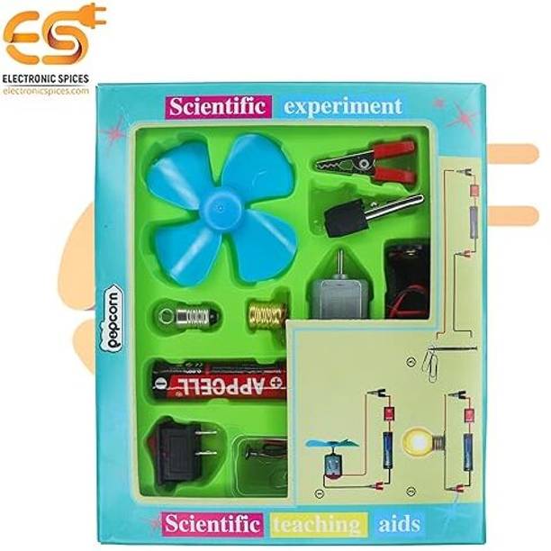 AKFLICKS Science Kit for Kids, STEM Kit, Electric Circuit Kit with Motor Fan Toy