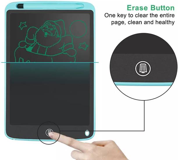 ARVANA LCD Writing Tablet Pad Learning Educational Toys+Mobile Stand For kids Play&Fun Digital RuffPad Slate Re-Writing Paperless Board Handwriting Pad Drawing Board 8.5 x 7 inch Graphics Tablet