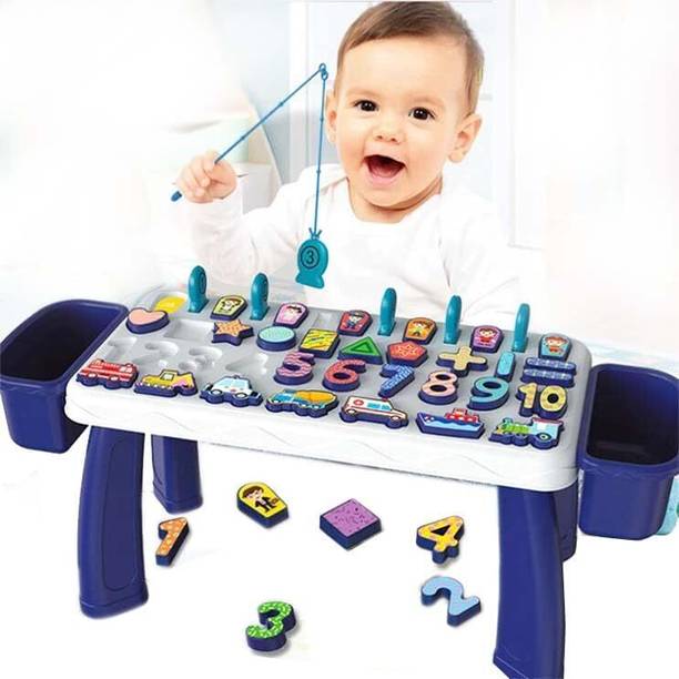 himanshu tex Magnetic Fishing Numbers Shapes Community Workers Transport Vehicle