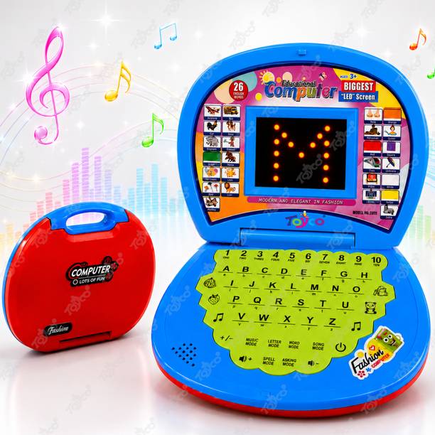 Toyco Kids Laptop Educational Learning with LED Display Screen & Music, Best GIft