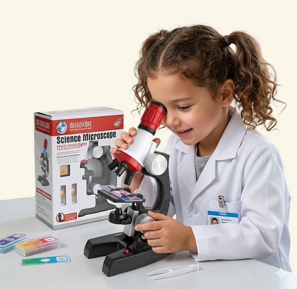 Maa Momai Toys Educational Microscope Toy for Kids Science Learning