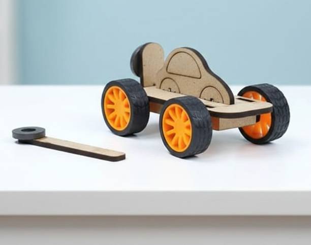 ERHIndia Magnetic Toy Car STEM Science Physics Project Working Model Kit Kids