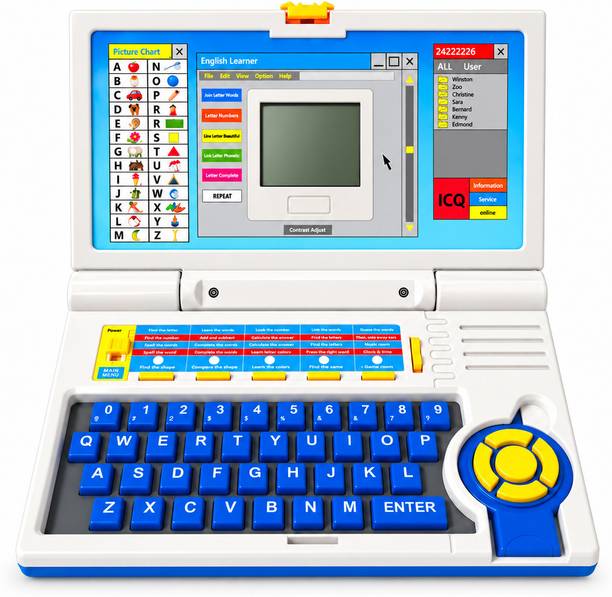 STEMLEYS English Learning Laptop with 20 Activities & Interactive Plug & Play Features
