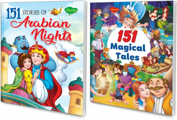 GO WOO Set Of 2 Story Books | 151 Series | Magical Tales & Arabian Nights