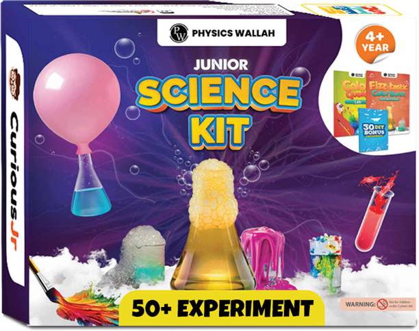 पी डब्लू Junior Science Kit for Girls and Boys Age 4 to14 Years Old | 50+ Experiments