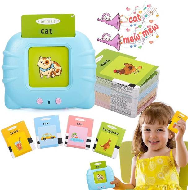 Kidology Learning Speech Therapy Toy Double Sided 112 Cards Talking Flash Cards for Kids