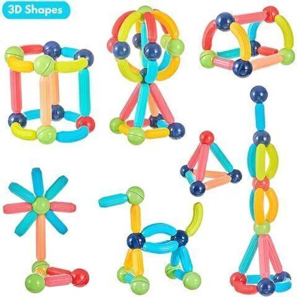 AHYRA Magnetic Building Sticks Blocks Kids Toys, Learning Sticks(46pcs)
