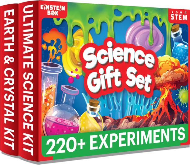 Einstein Box Science Gift Set for Boys & Girls Ages 6 -14 Years|2-in-1 Learning Set |