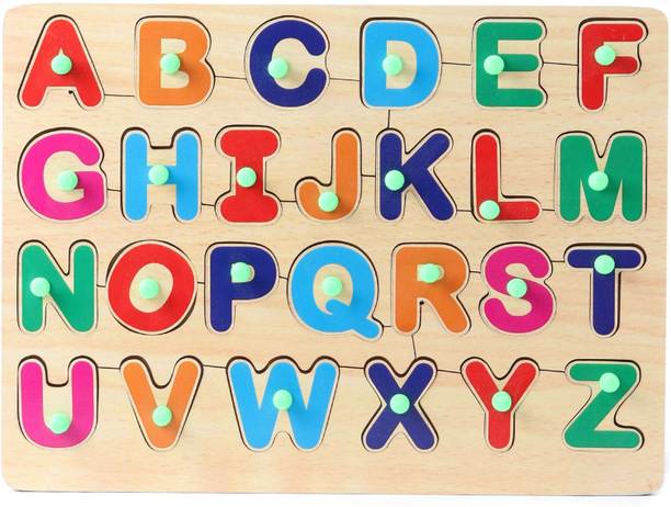 GAMLOID Best Gift Wooden Alphabet Educational learning Board brain tester