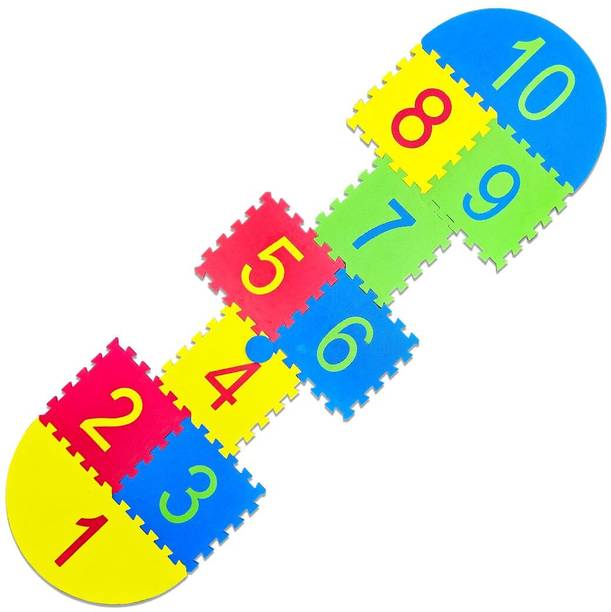 HOP N PLAY Non Toxic Hopscotch Playmat Foam Pop-Puzzle Floor Mat
