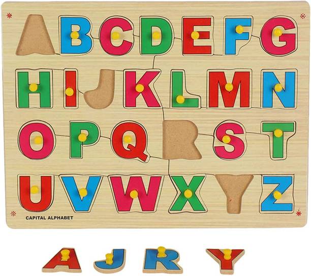 RITSKART Hot Sale Digital Board Capital Alphabet Puzzle Educational Letters for Children