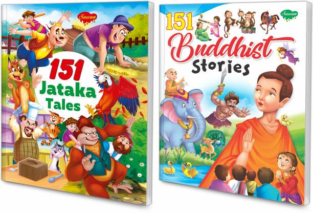 GO WOO 151 Jataka Tales, 151 Buddhist Stories | Set Of 2 Story Books