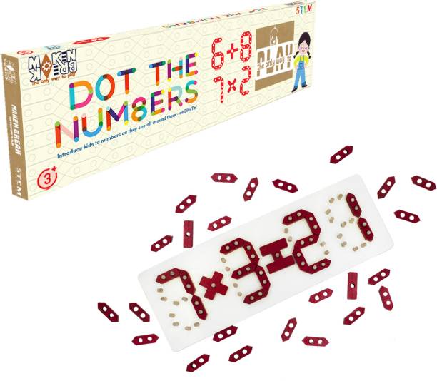 MAKENBREAK Dot The Numbers|STEM/STEAM Juinor Toy for Kid 4+ yrs,Mathematics Educational Kit