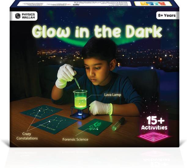 PW DIY Glow In the Dark Kit for Kids, 15+ STEM Learning Science Experiments