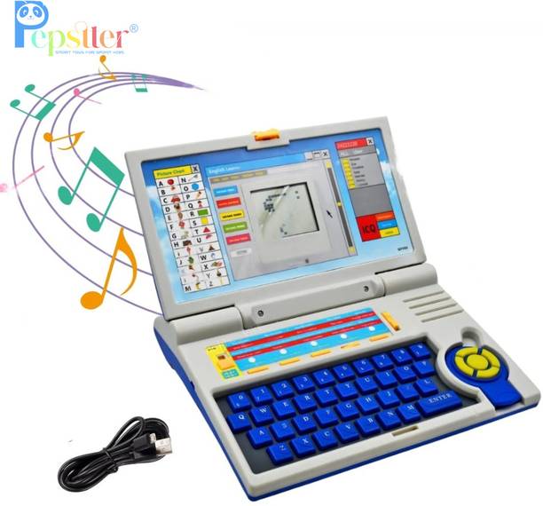 Pepstter 20 Fun Activity Learning Educational Laptop Computer Toy with Mouse for Kids