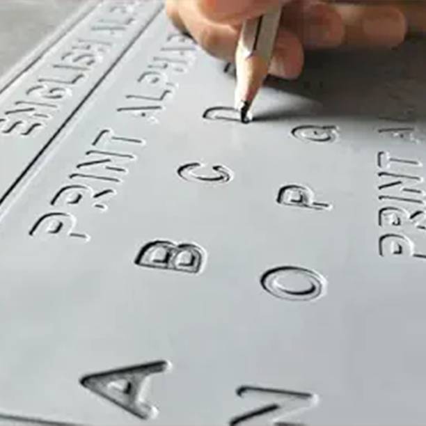 AKSHARABHYAS English Alphabet Tracing Slate With Letters In Grooves To Read&Trace With Pencil