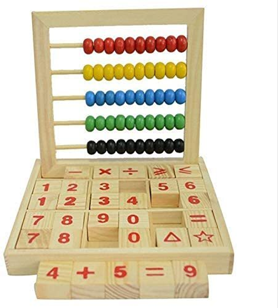 TRU TOYS Wooden Abacus Arithmetic Learning Educational Counting Number Maths Toy 3+ Years