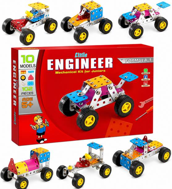 Sarnav Formula 1 Little Engineer Mechanical STEM Construction Toy for Kids