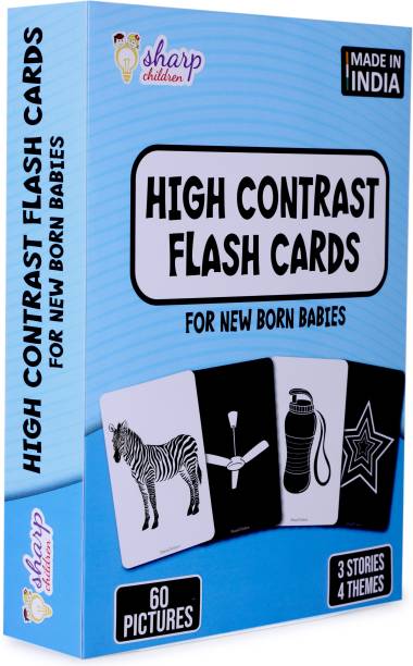 Sharp Children Black and white flash cards for baby known as high contrast flash cards