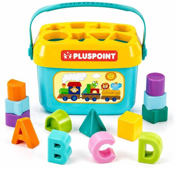 Pluspoint Shape Sorter Toy for Kids Color Shape with Sorter Box Baby Toys