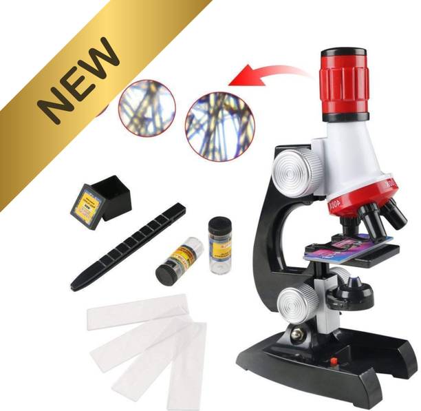 CountryLink Children Science Learning Microscope Kit with Slides 1200X Zoom Toy Set