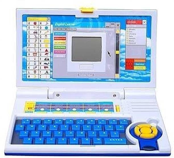 slenderopal computer abc and 123 learning kids laptop with led display and music with mouse