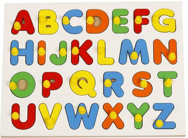 RITSKART Capital Alphabet Puzzles Toy Children Digital Board Educational Letters for Kids