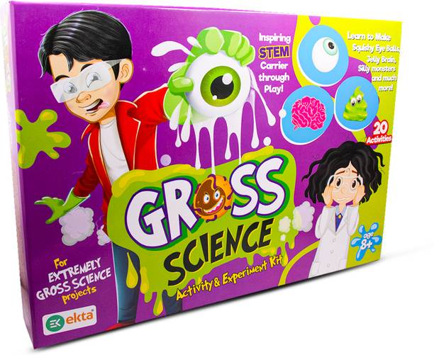Ekta Gross Science STEM Activity Kit with 20 Science Experiments Kit for Kids