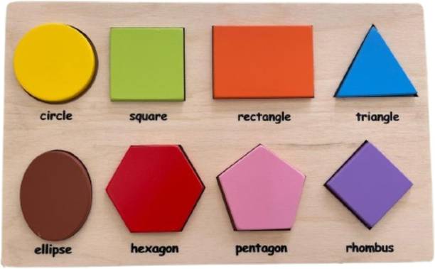 ZUVOY Shape World – Wooden Shape Puzzle for Toddlers & Kids | Educational Learning