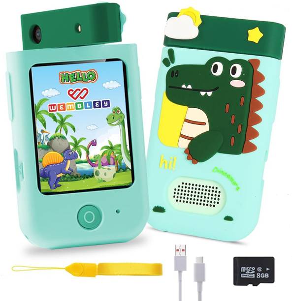 Wembley My First Smart Phone Dino Themed Educational Toy with Rotating Camera for Kids