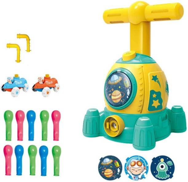KIDOLOGY Balloon Launcher Car Toy Set for Kids, Educational Science STEM Toys