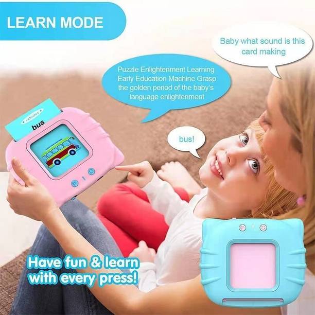 Nafhotoz Flash Card Learning Device for Toddlers – Fun Audio Toy with Colorful Cards-1