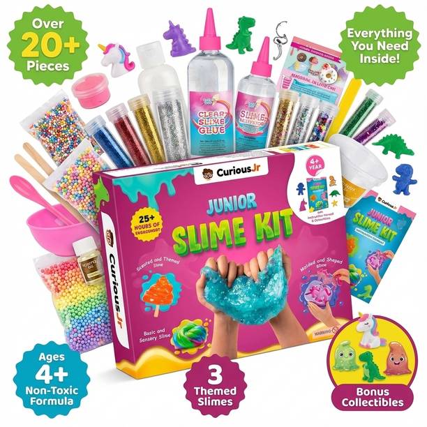 PW Slime Kit for Girls and Boys Age 4 to14 Years Old | Birthday Gifts for Kids
