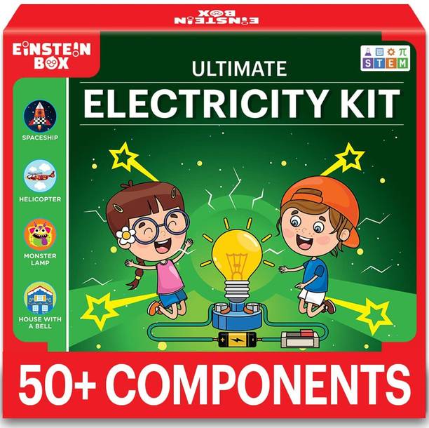 Einstein Box Electricity Kit | Science Project Kit & Circuits | Toys for Kids Age 7-14 years