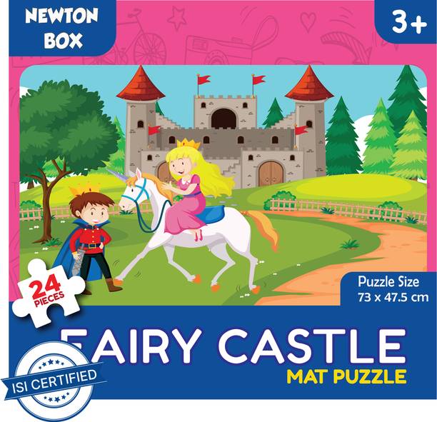Little Olive Newton Box Floor Puzzle | Theme Fairy Castle | 3 Years and above
