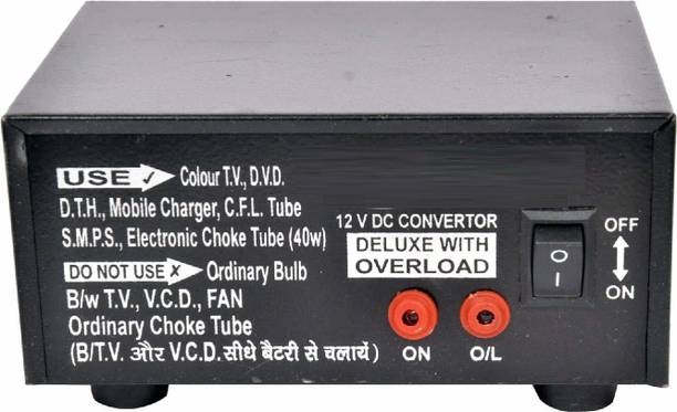 GoodsBazaar Solar Convertor 12 volt DC to 220volt AC for mobile charging, TV, CFL, DVD, DTH. 12v 100W DC to AC Converter/Inverter for DC / Battery To AC 220 Volt Modified Sine Wave Inverter