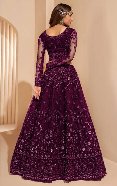 PATDOM Embroidered Semi Stitched Lehenga Choli - Image 2
