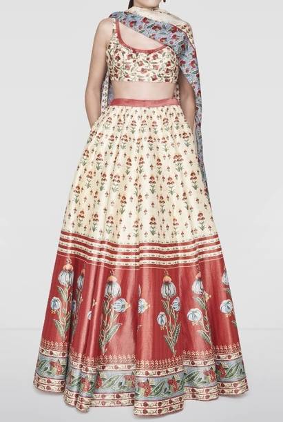 Ghateshvar Printed Semi Stitched Lehenga Choli - Buy Ghateshvar Printed Semi Stitched Lehenga Choli Online at Best Prices in India | galgota.in - Image 5