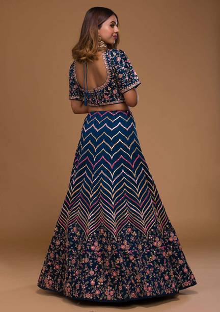 FORIOX Embroidered Semi Stitched Lehenga Choli - Image 2