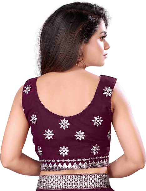 credebs Embroidered Semi Stitched Lehenga Choli - Image 4