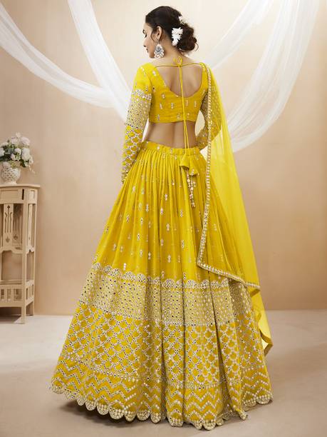 Tasrika Embroidered Semi Stitched Lehenga Choli - Image 2