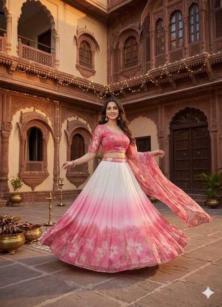 Elegant Lehenga styling for a wedding guest