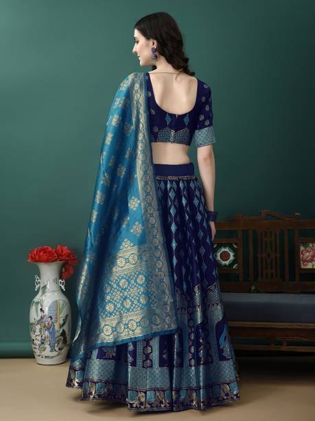 SWAMI STUDIO Self Design Semi Stitched Lehenga Choli - Image 2