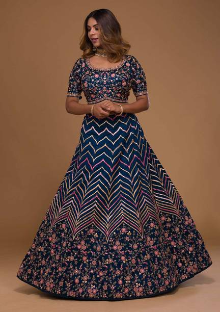 FORIOX Embroidered Semi Stitched Lehenga Choli - Image 5