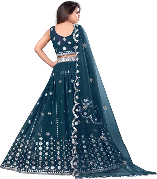 credebs Embroidered Semi Stitched Lehenga Choli - Image 2