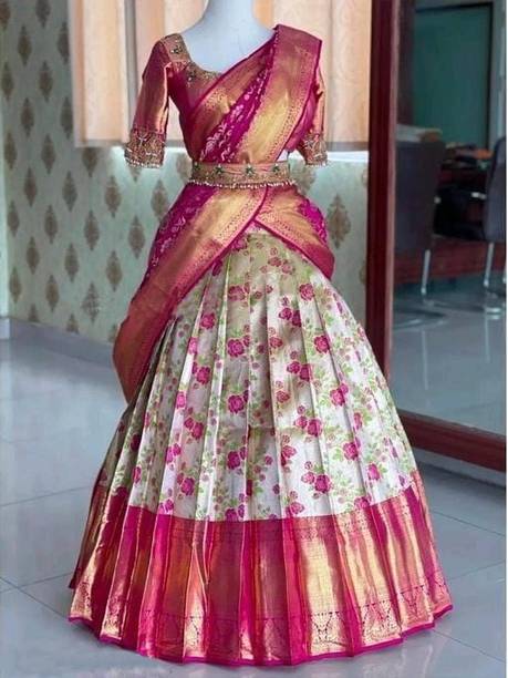 Harshiv Textile Embellished Semi Stitched Lehenga Choli