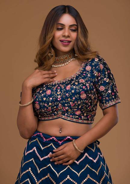 FORIOX Embroidered Semi Stitched Lehenga Choli - Image 4