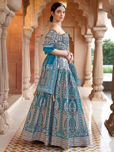PURVAJA Self Design Semi Stitched Lehenga Choli - Image 3
